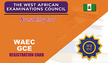 WAEC GCE Registration Card